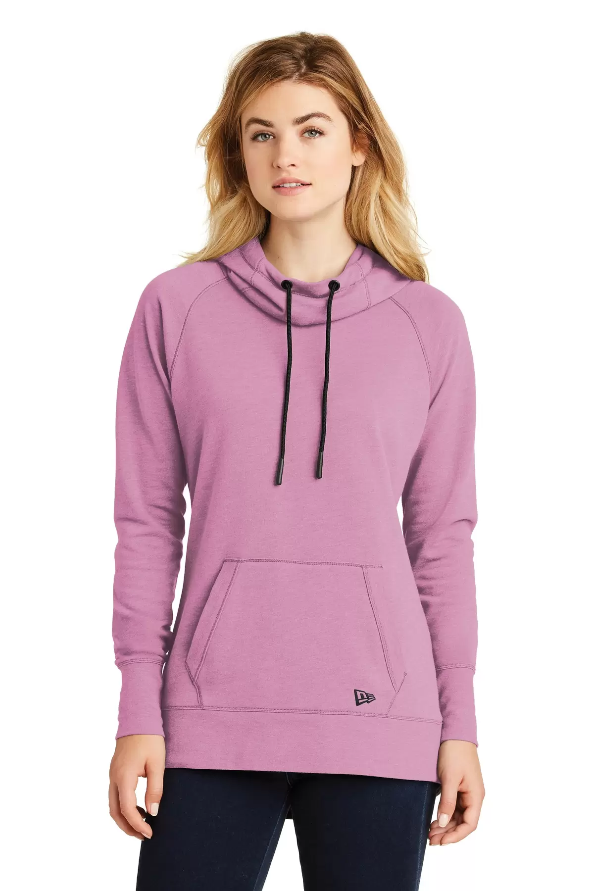 1001 LNEA510 New Era  Ladies Tri-Blend Fleece Pullover Hoodie SKU: LNEA510