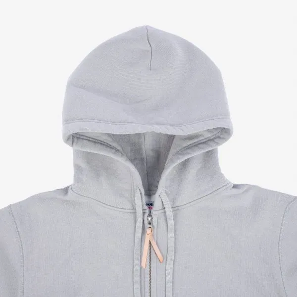 14oz Ultra Heavyweight Loopwheel Cotton Zip Up Hoodie - Grey