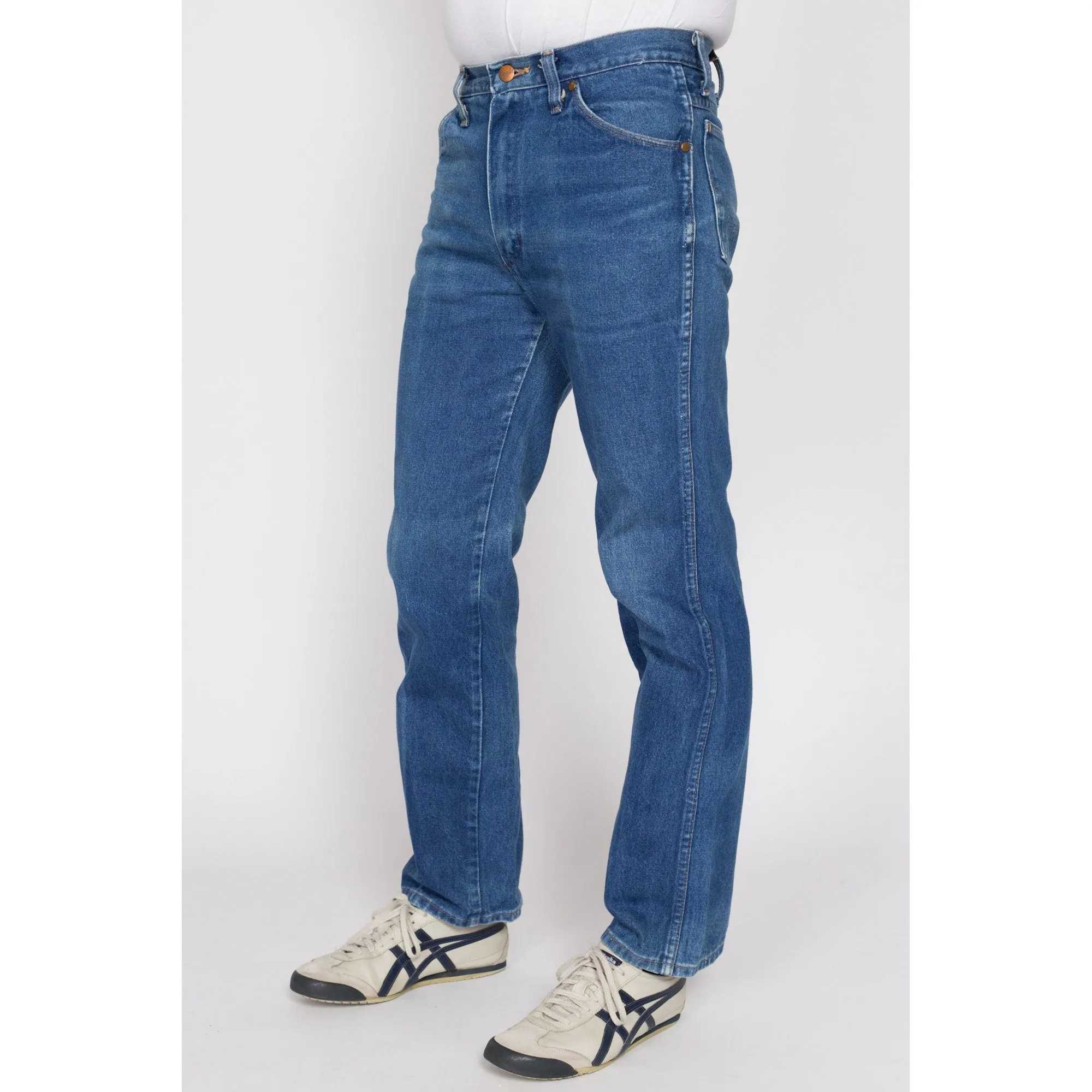 32x30 70s 80s Wrangler Faded Slim Fit Jeans