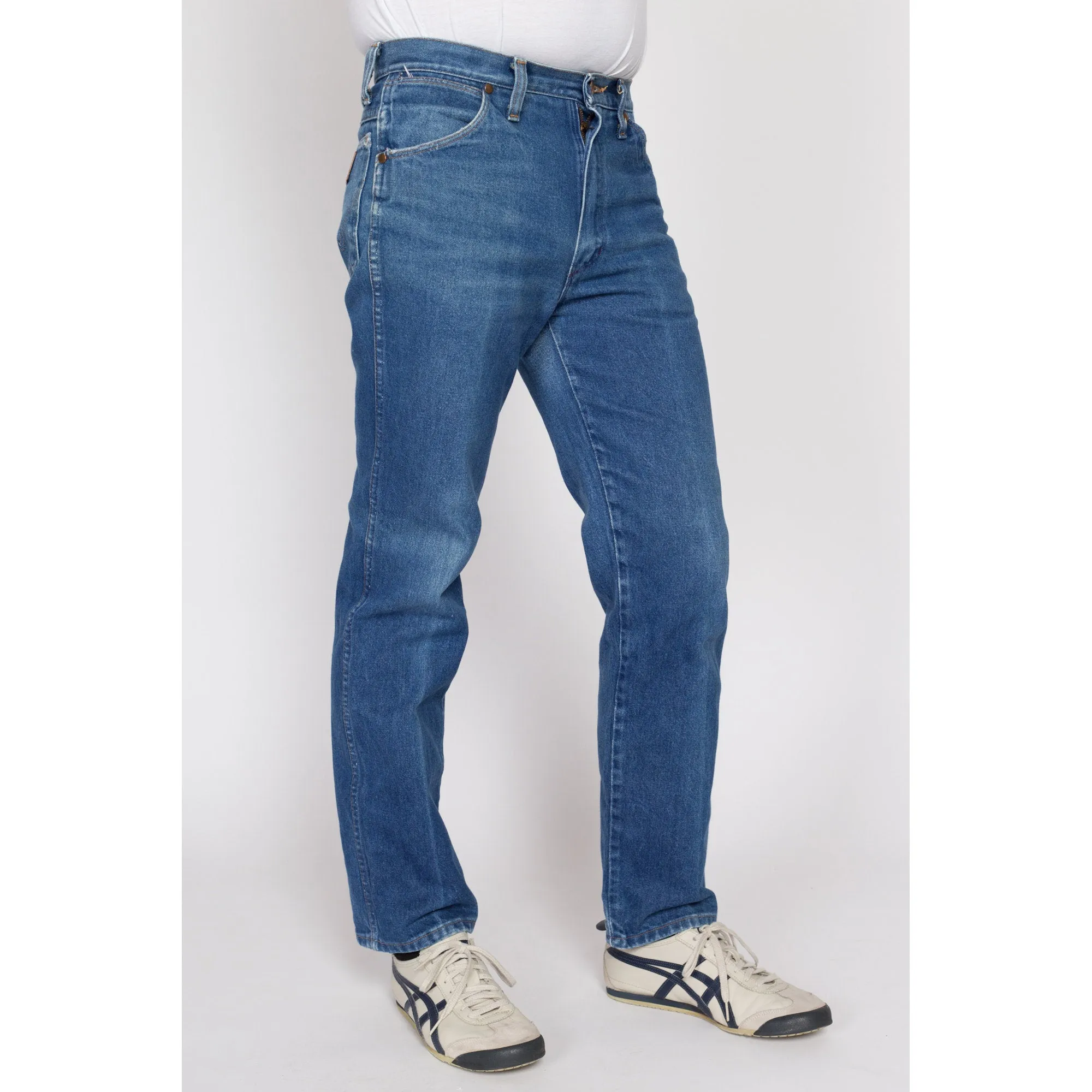 32x30 70s 80s Wrangler Faded Slim Fit Jeans