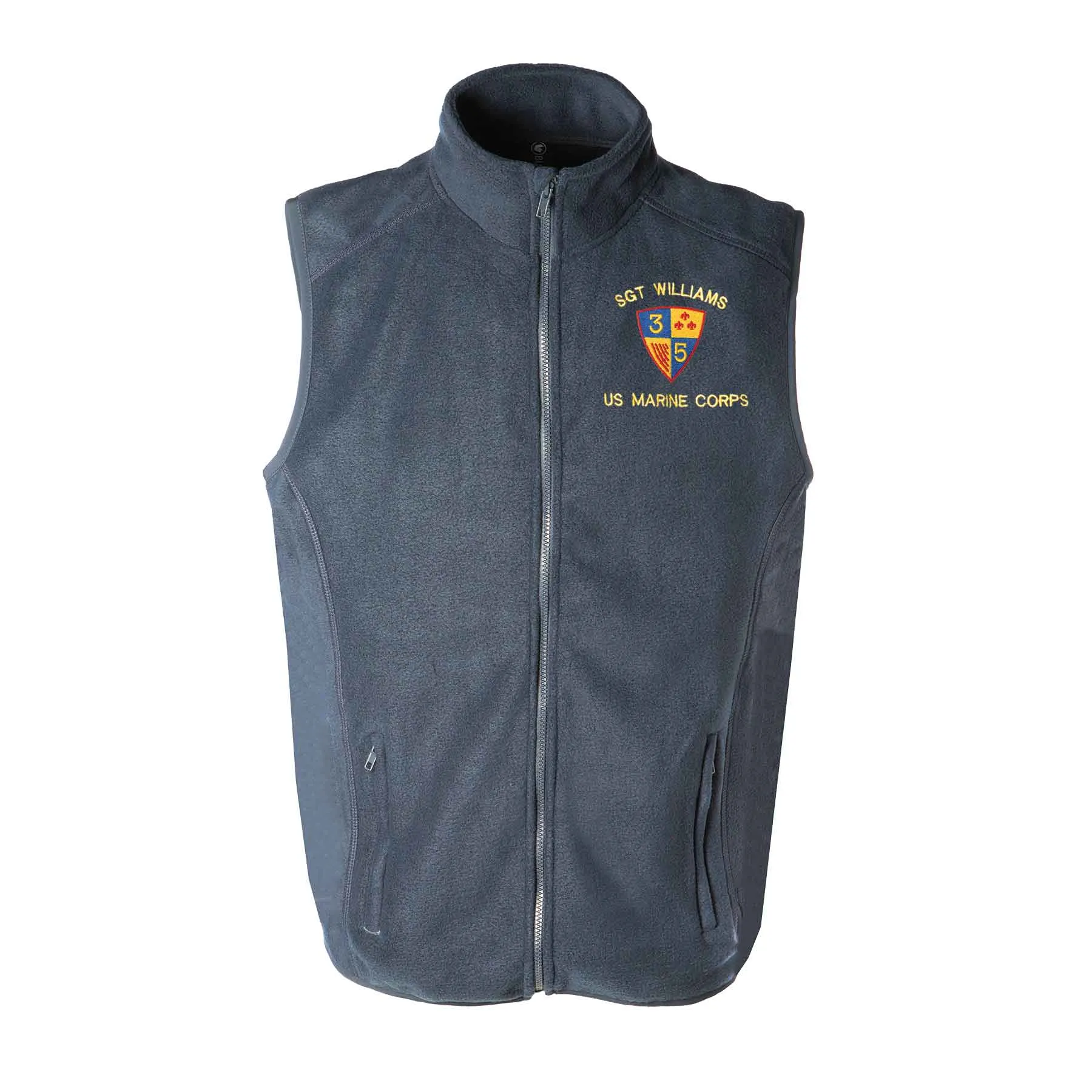 3rd Battalion 5th Marines Embroidered Fleece Vest