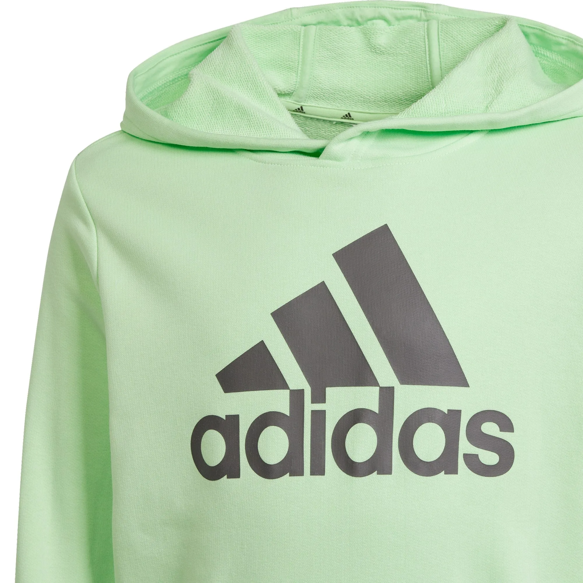 adidas - Big Logo Essentials Cotton Hoodie Kids semi green spark