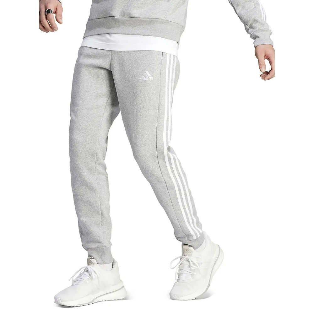 adidas Essentials Fleece 3-Stripes Tapered Cuff Joggers