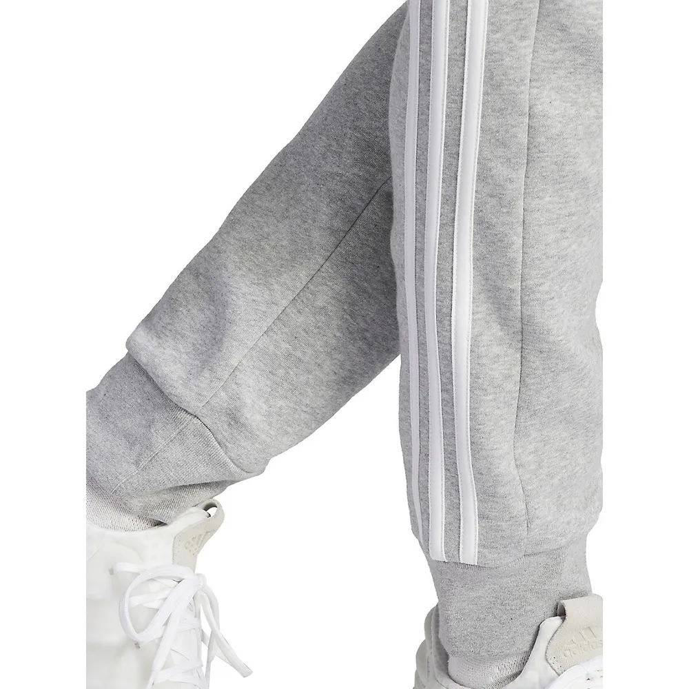 adidas Essentials Fleece 3-Stripes Tapered Cuff Joggers