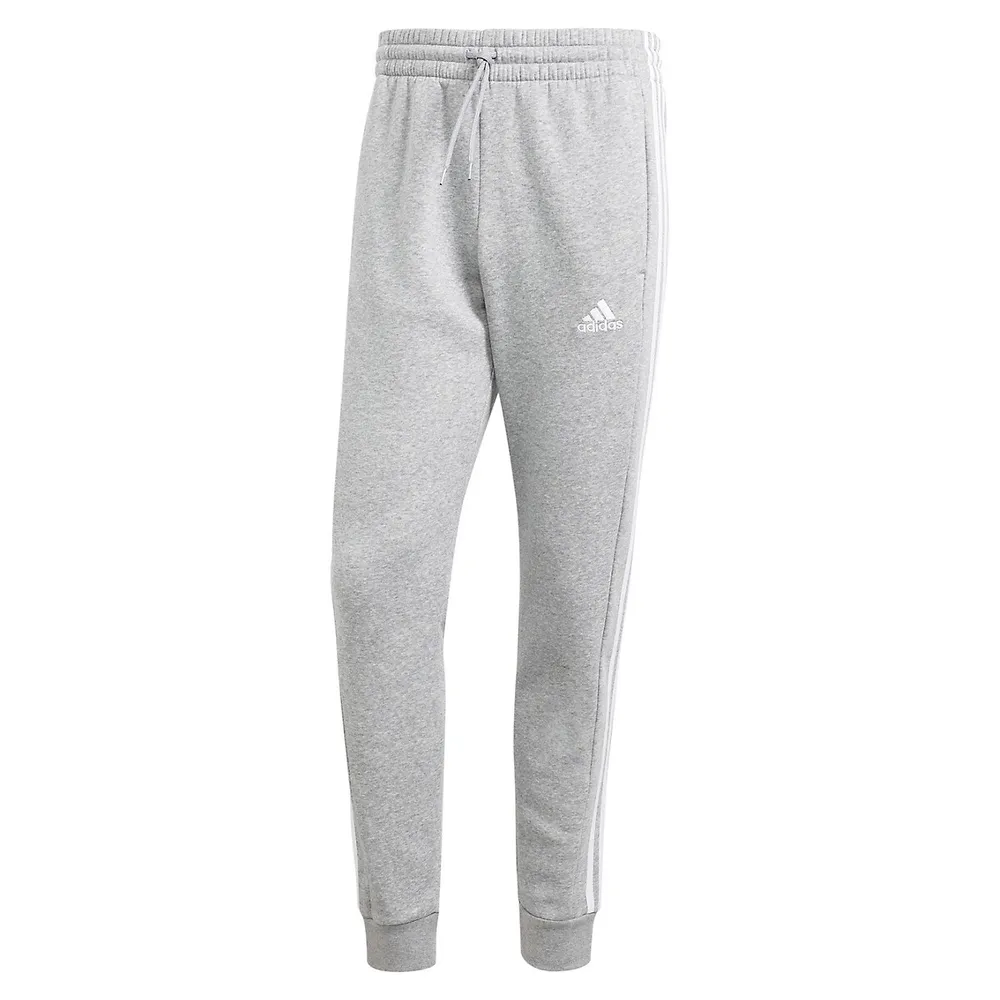 adidas Essentials Fleece 3-Stripes Tapered Cuff Joggers