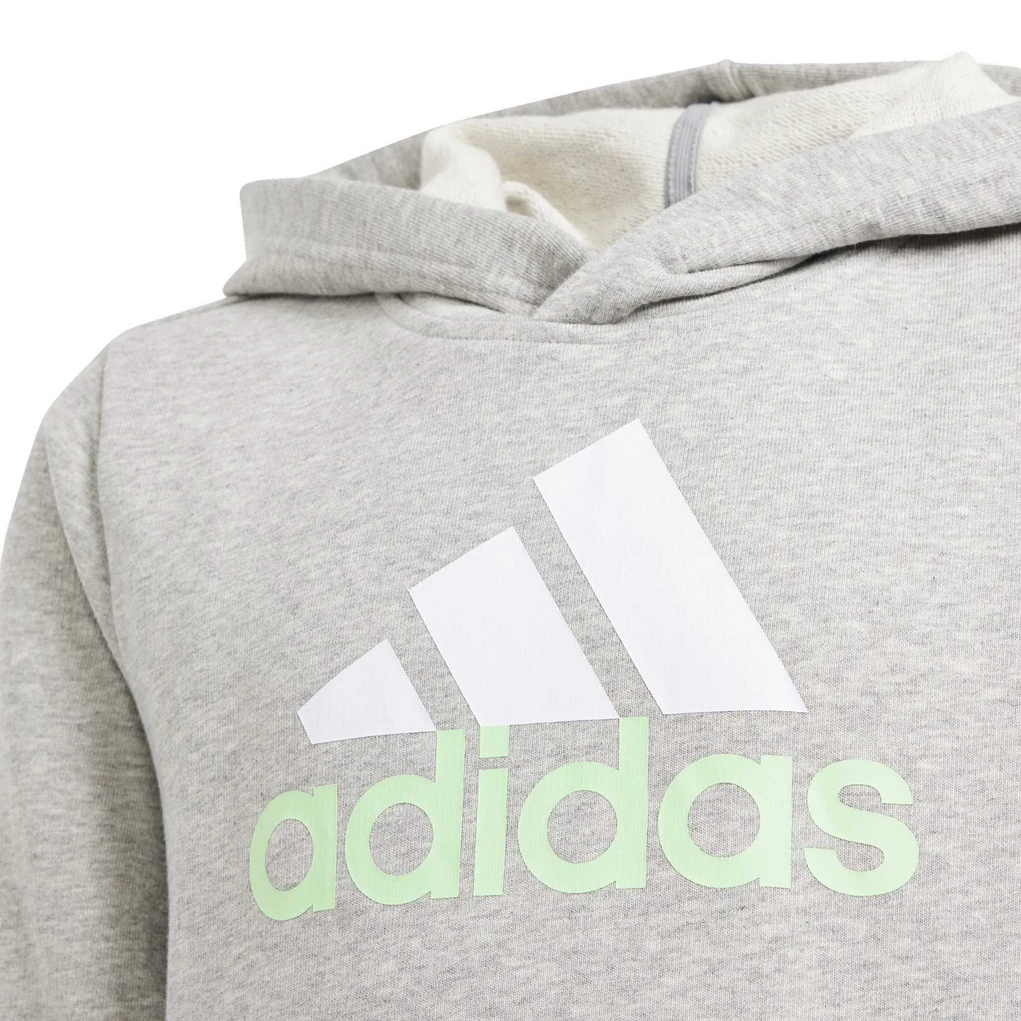 adidas - Essentials Two-Colored Big Logo Cotton Hoodie Kids medium grey heather