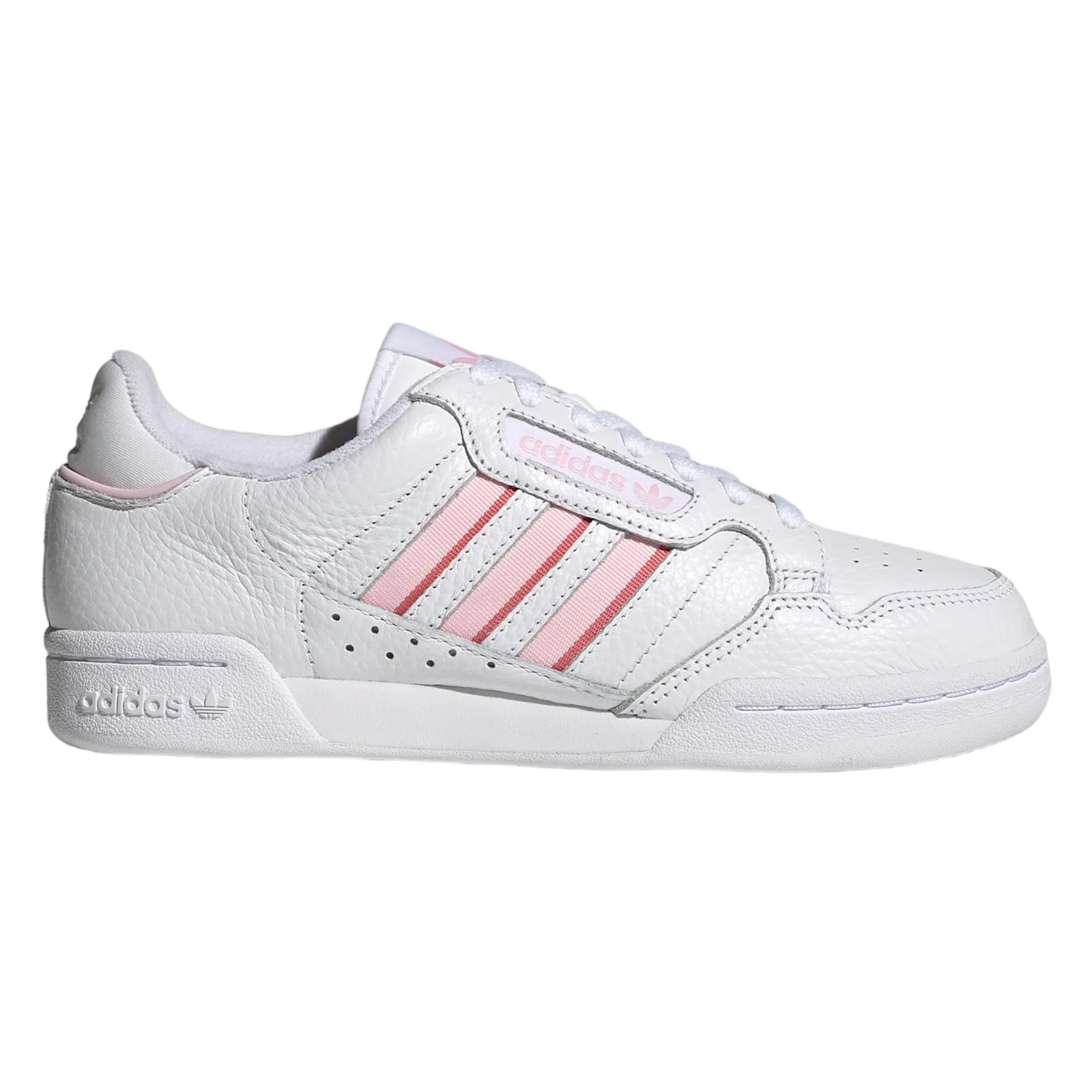 adidas Originals Womens Continental 80 Stripes Shoes - Cloud White / Clear Pink