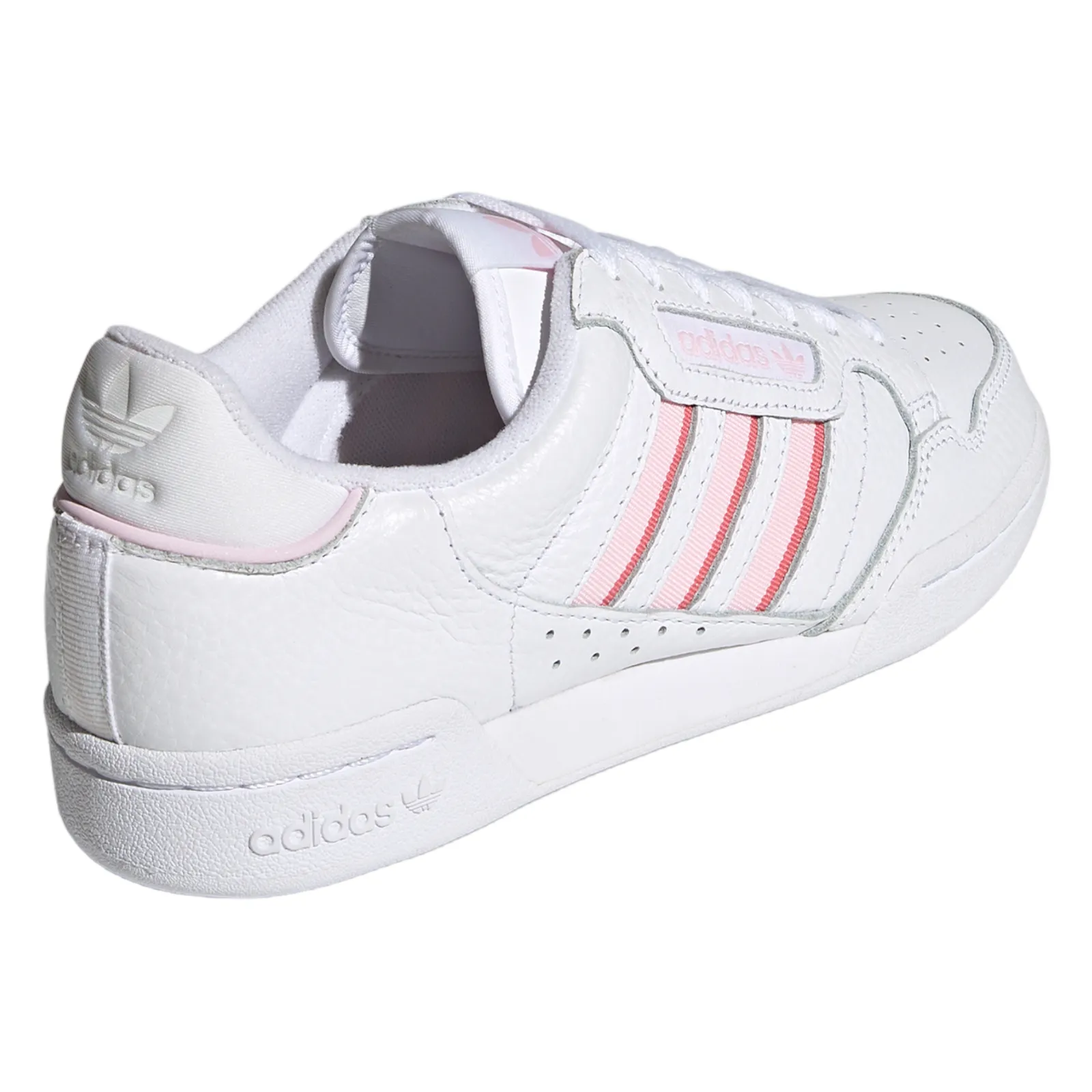 adidas Originals Womens Continental 80 Stripes Shoes - Cloud White / Clear Pink