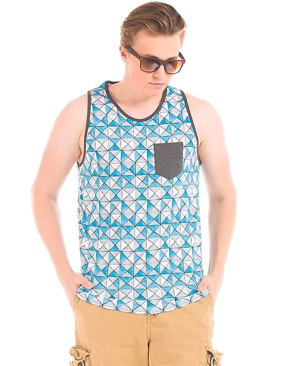 Aeropostale Slim Fit Printed Tank