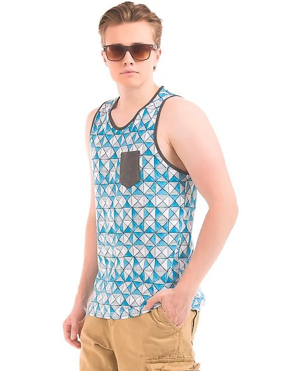 Aeropostale Slim Fit Printed Tank