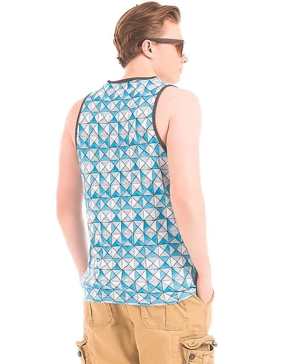 Aeropostale Slim Fit Printed Tank