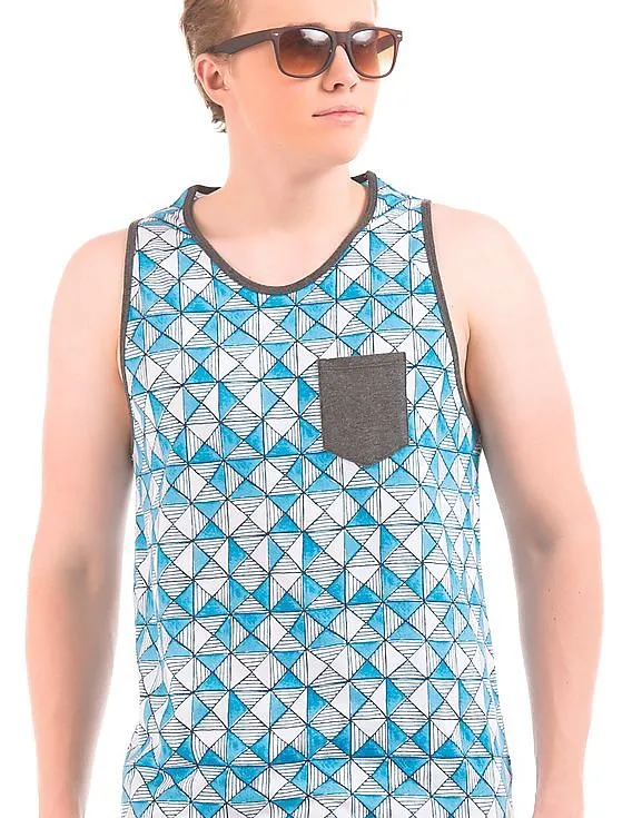 Aeropostale Slim Fit Printed Tank