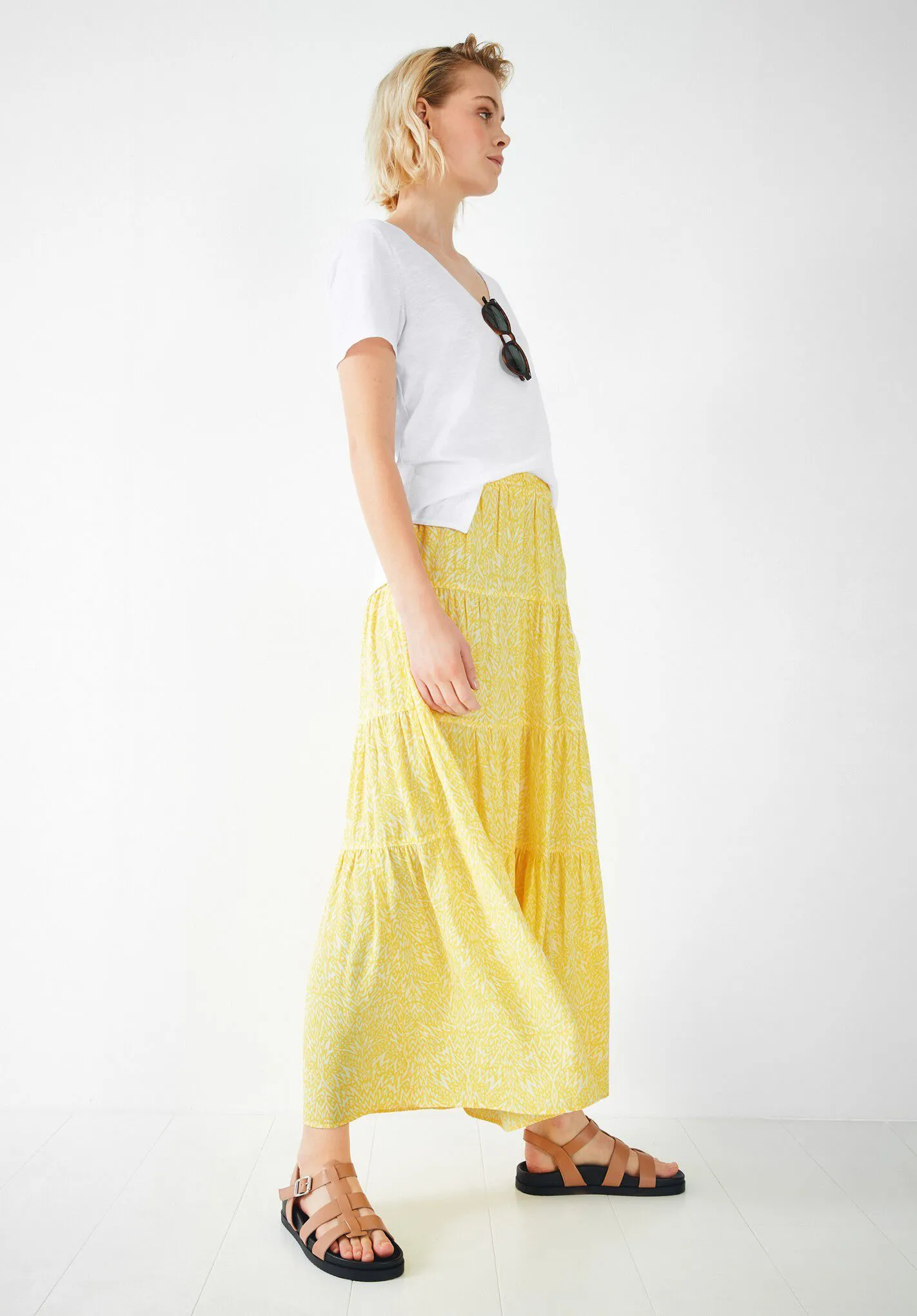 Aiyana Tiered Maxi Skirt