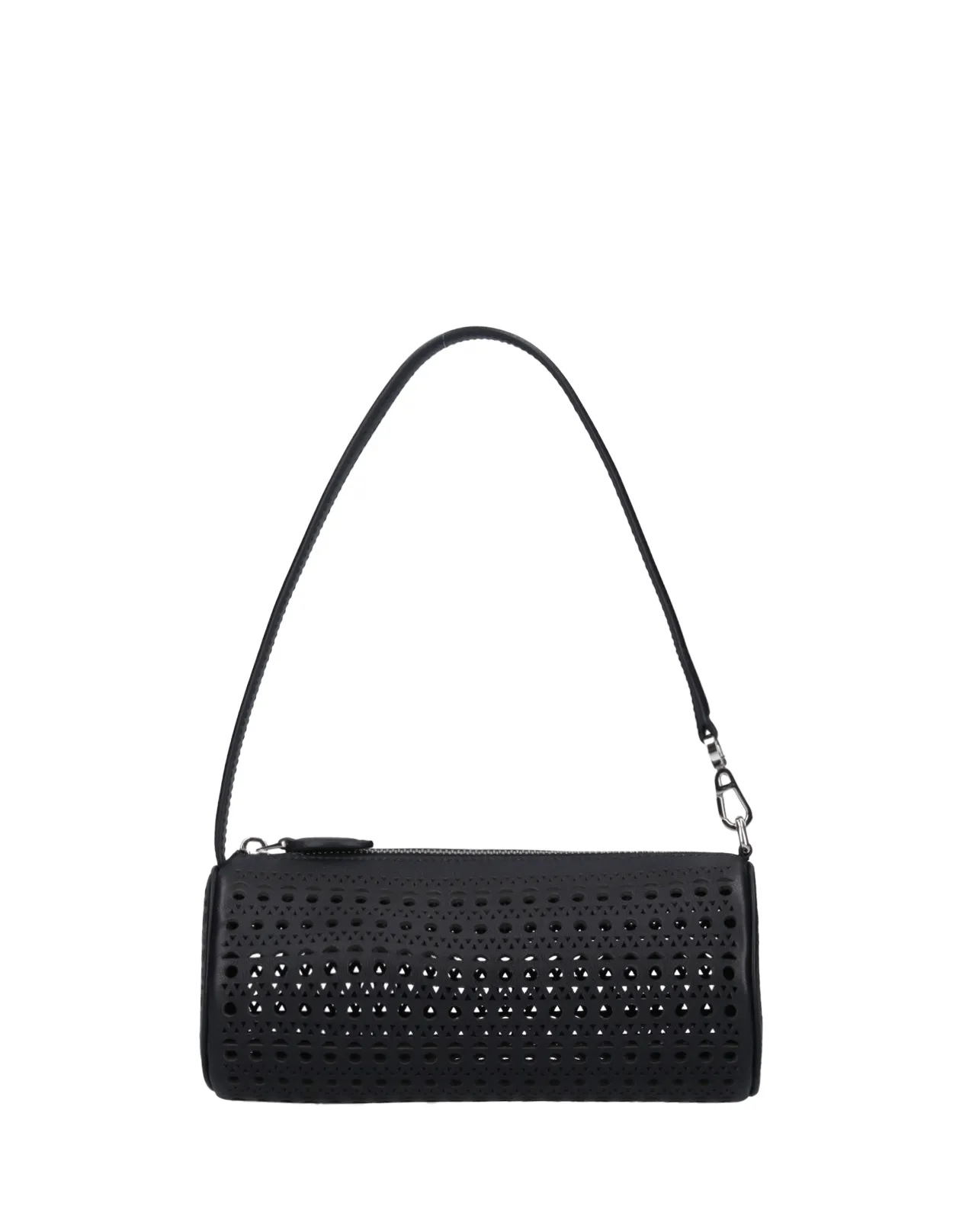 ALAIA Black Leather Tube Bag