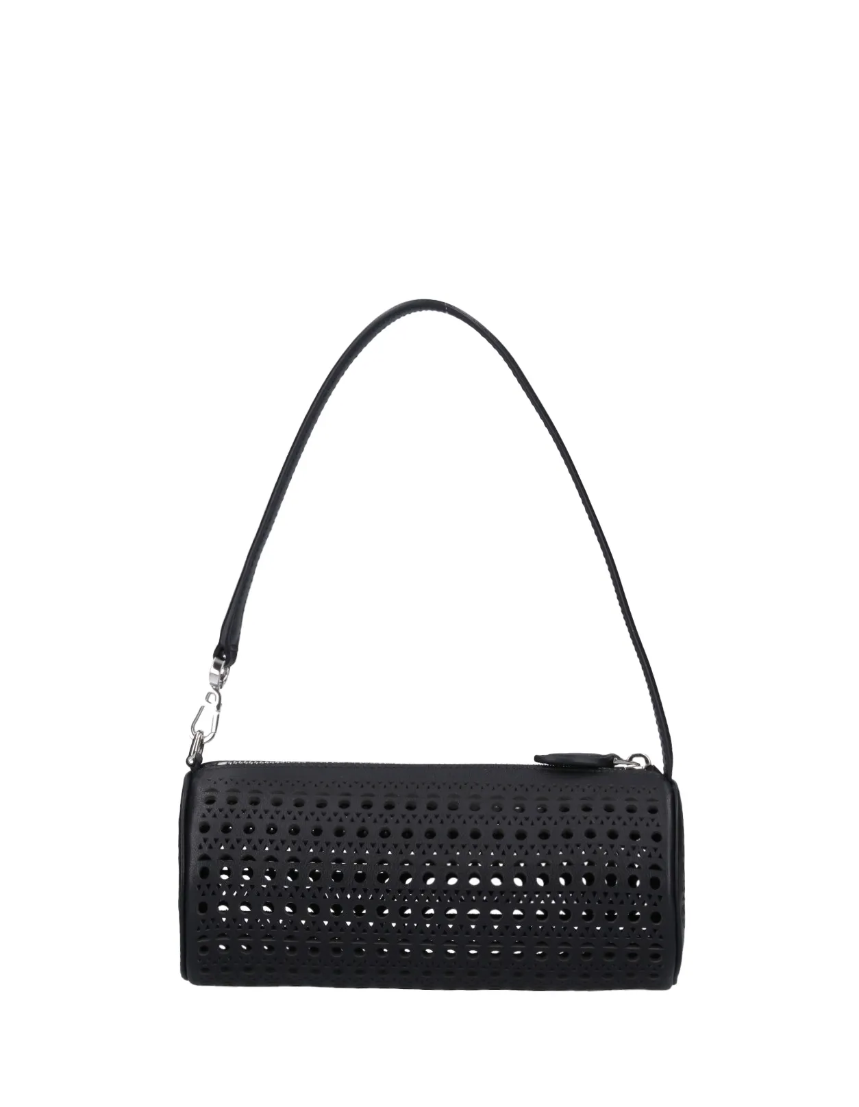 ALAIA Black Leather Tube Bag