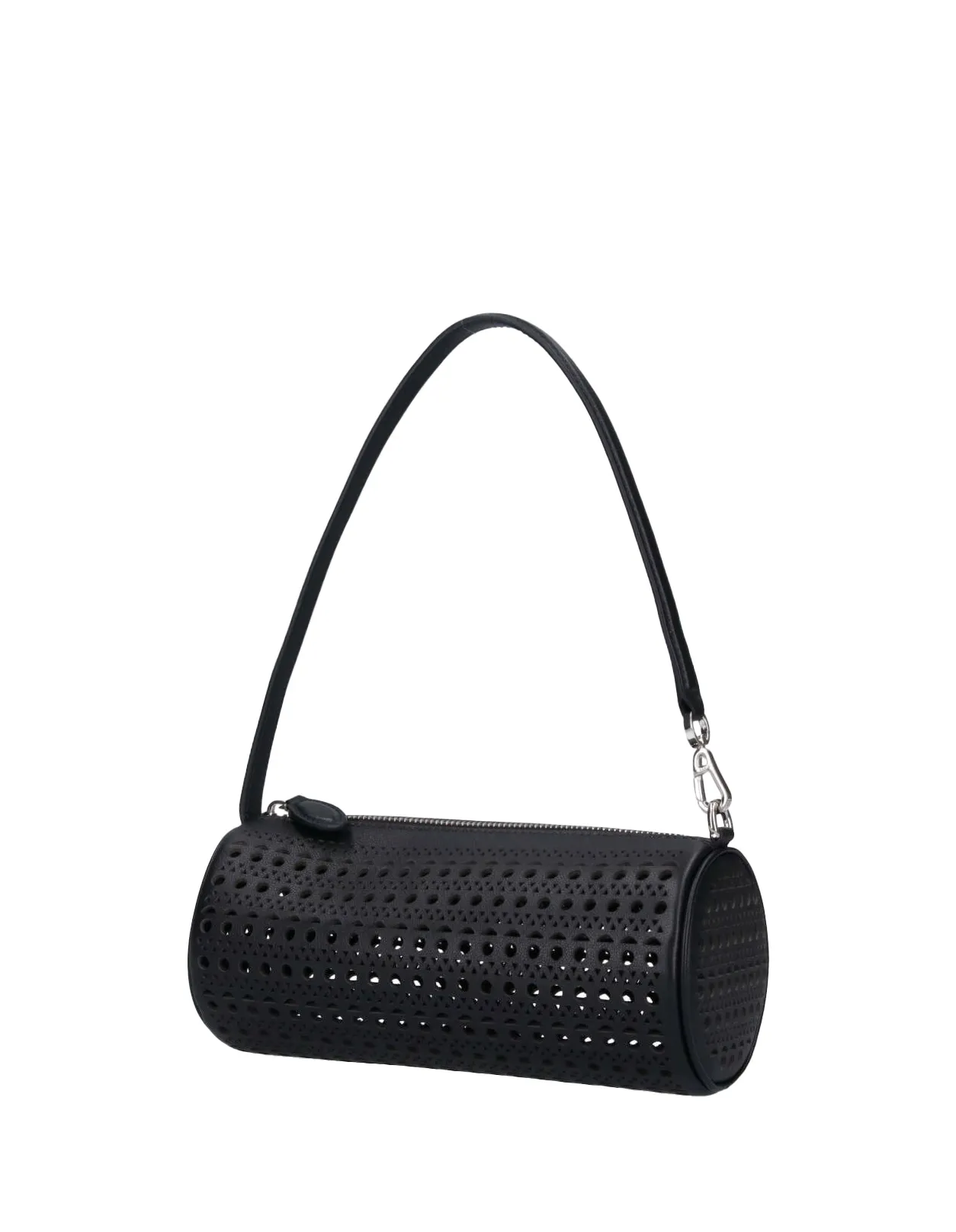 ALAIA Black Leather Tube Bag