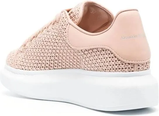 Alexander McQueen Larry raffia sneakers Pink