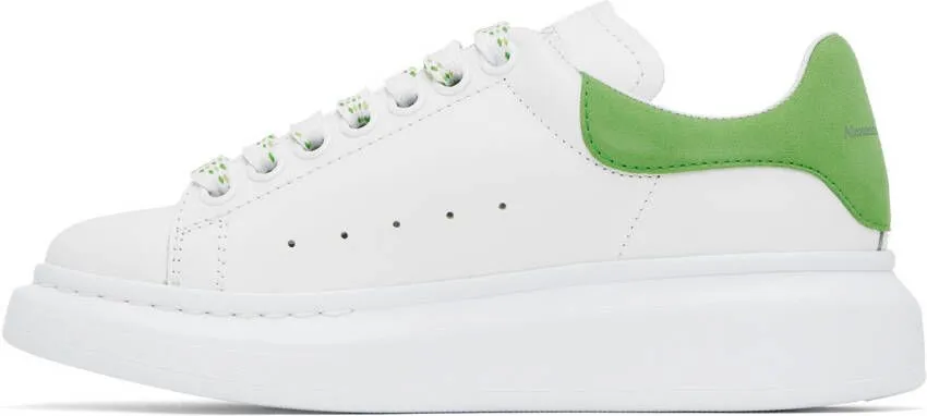 Alexander McQueen White & Green Oversized Sneakers