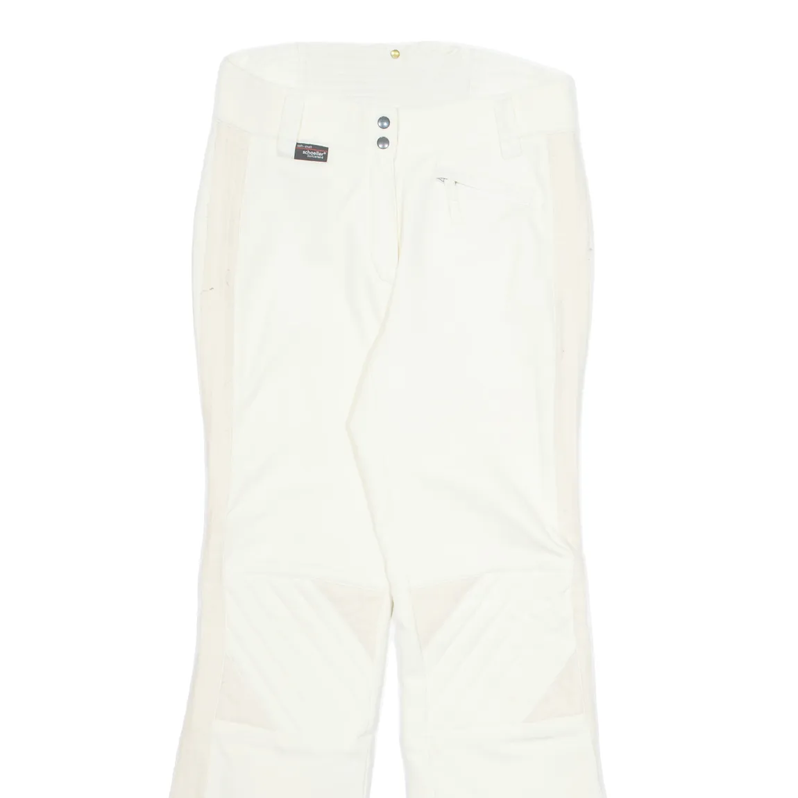 ALL SPORT Womens Trousers Cream Regular Straight W28 L29