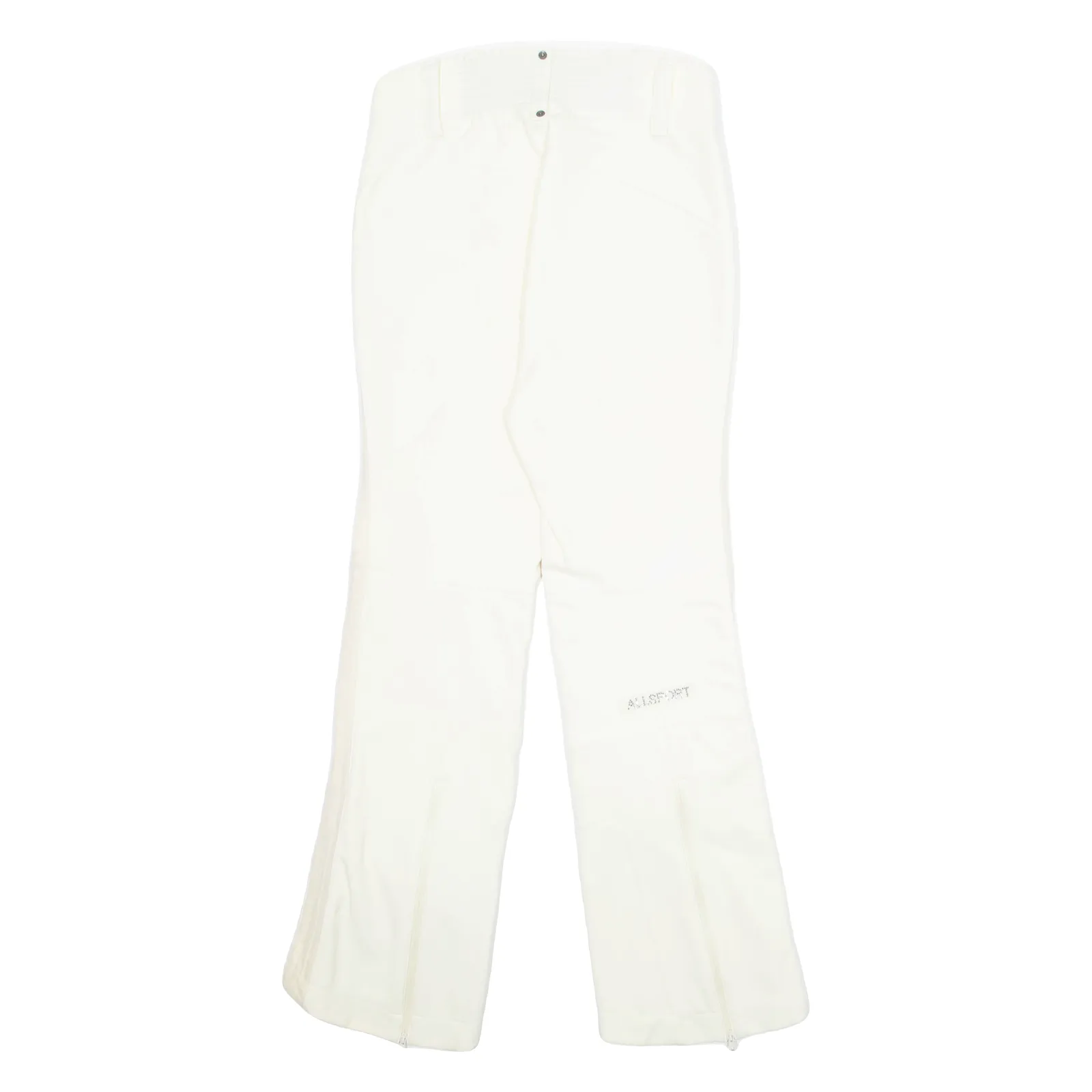 ALL SPORT Womens Trousers Cream Regular Straight W28 L29