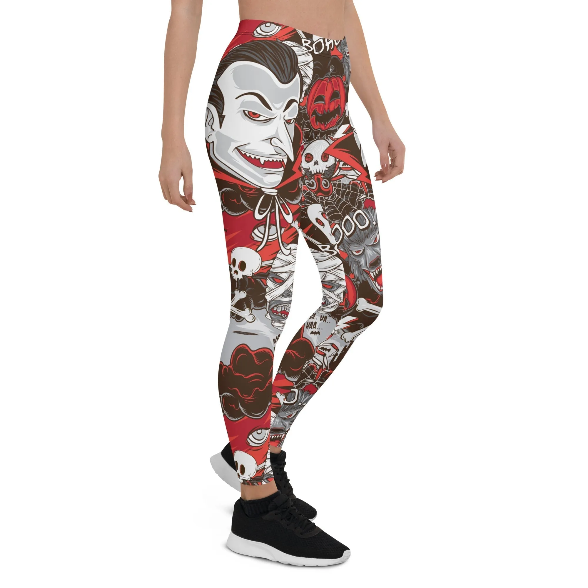 All the Horrors of Halloween Leggings