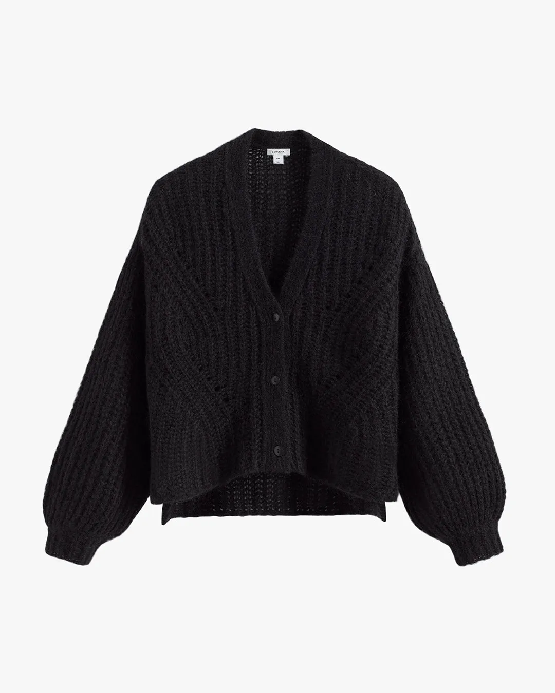 Alpaca Wool Cropped Cardigan