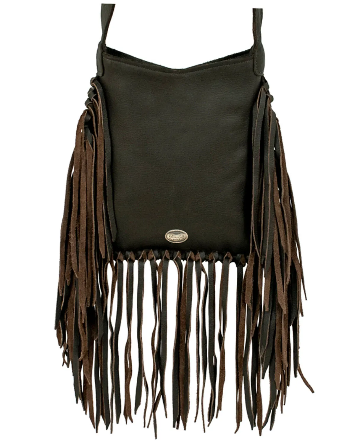 American West Women's Studded Fringe Handbag