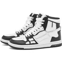 AMIRI Women's Skeleton Hi-Top Top Sneakers in Black/White