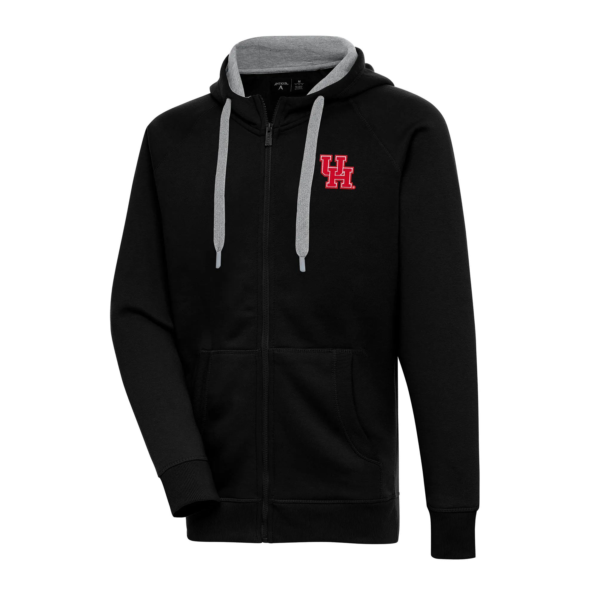 Antigua Houston Cougars Black Big & Tall Victory Full-Zip Hoodie Jacket