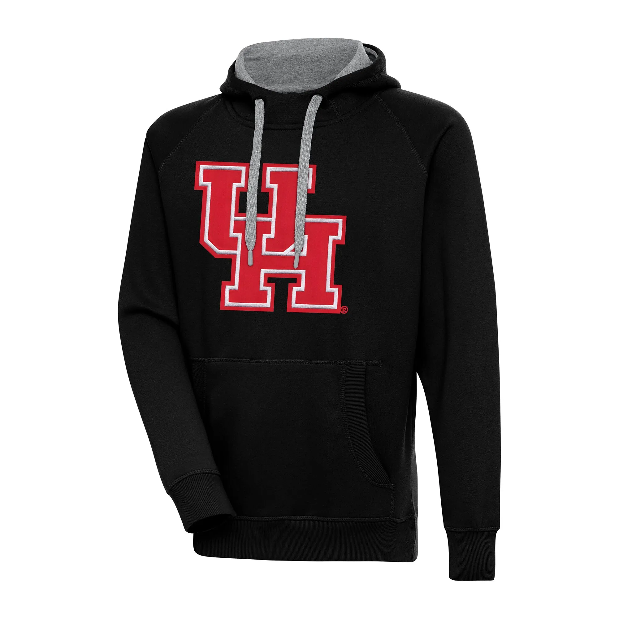 Antigua Houston Cougars Black Big & Tall Victory Pullover Hoodie