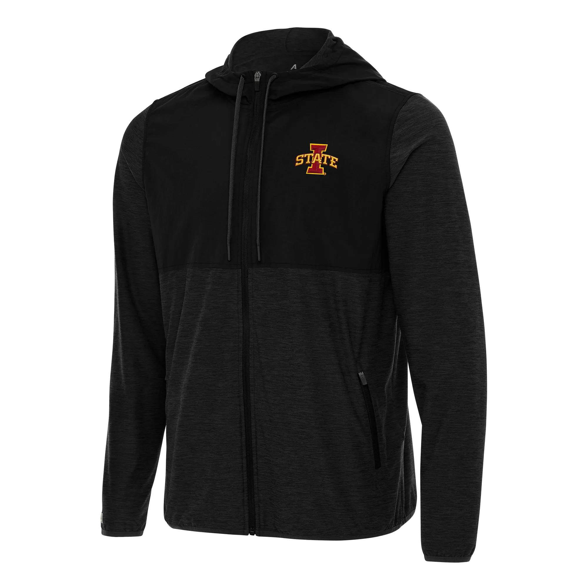 Antigua Iowa State Cyclones Black Sway Full-Zip Hoodie Jacket