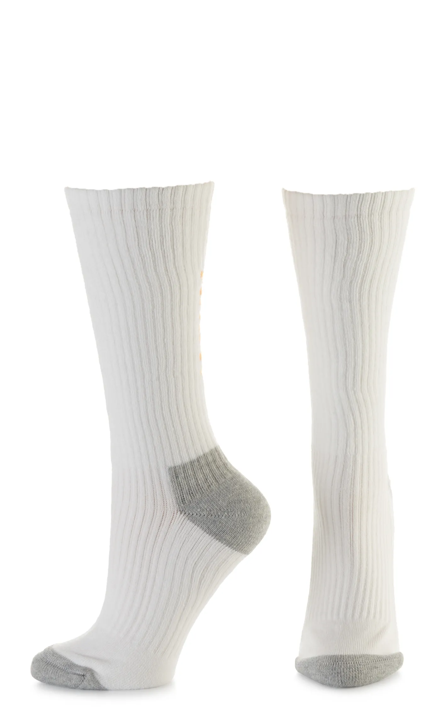 Ariat Men's White and Grey Mid Calf 3Pk Boot Socks (Medium)