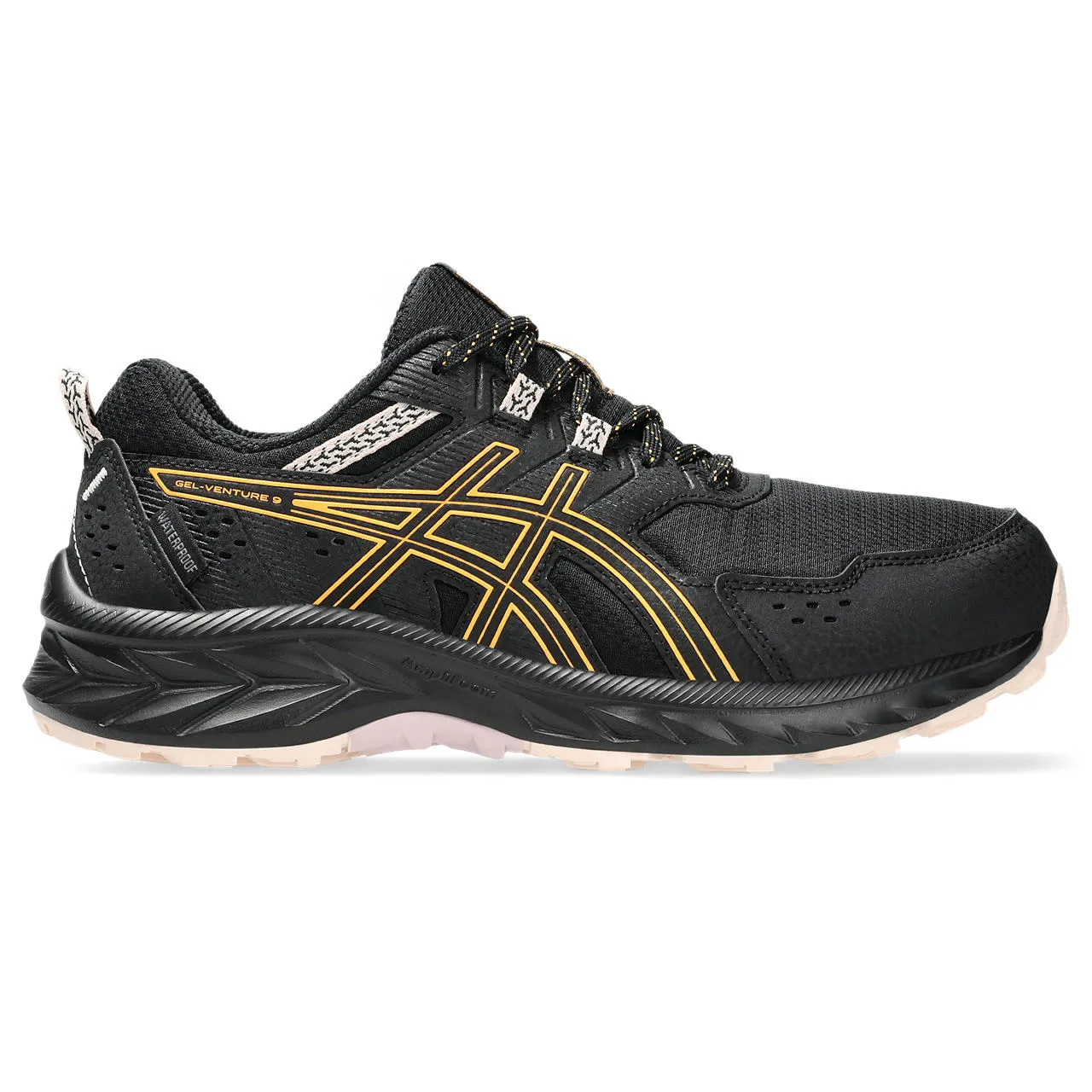 Asics Women's Gel-Venture 9 Waterproof Black/Stadium Orange | Buy Asics Women's Gel-Venture 9 Waterproof Black/Stadium