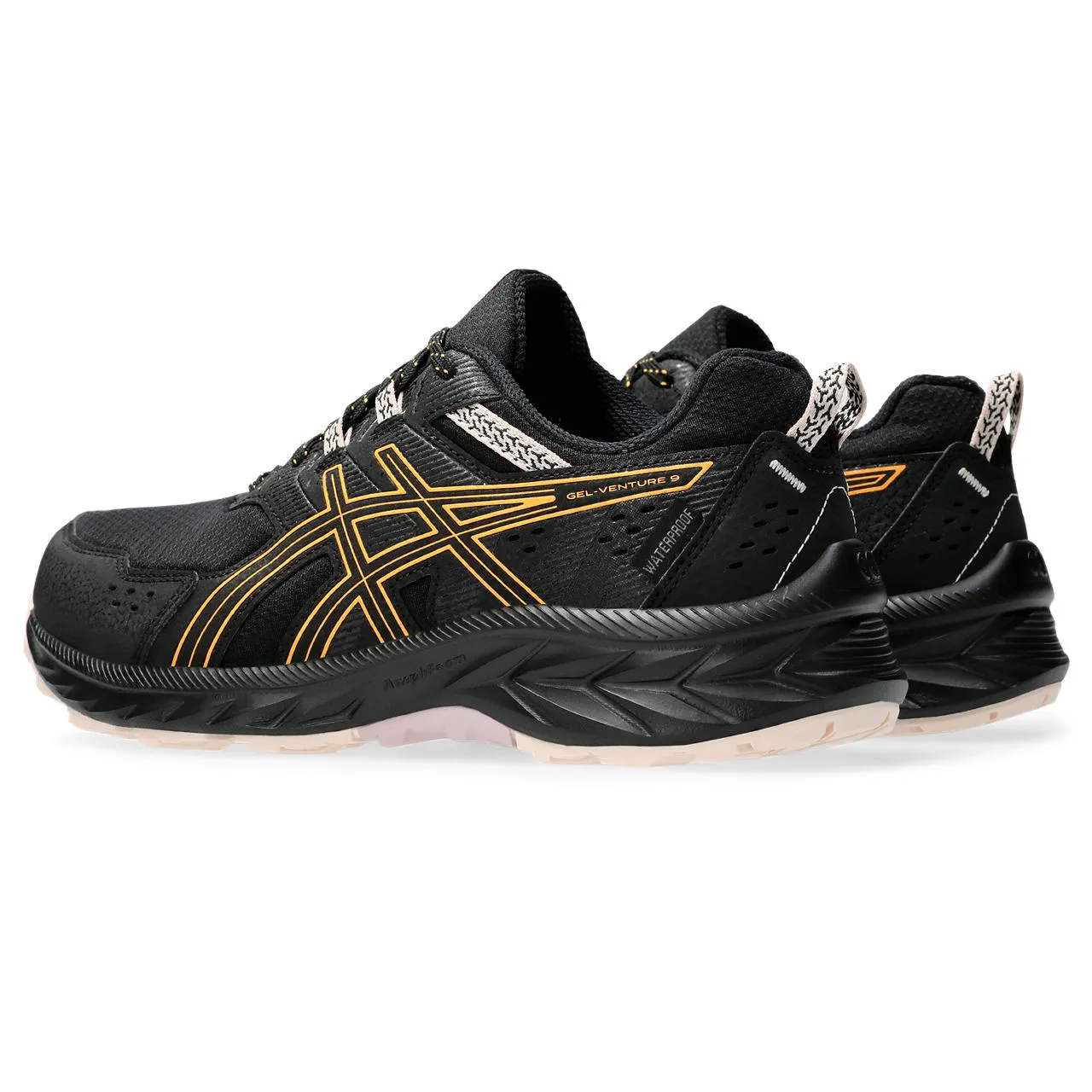 Asics Women's Gel-Venture 9 Waterproof Black/Stadium Orange | Buy Asics Women's Gel-Venture 9 Waterproof Black/Stadium