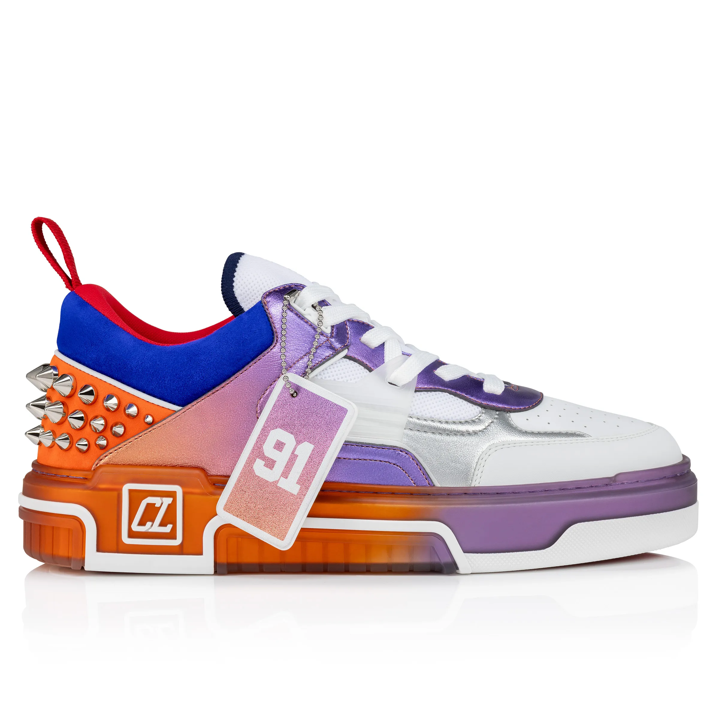 Astroloubi Sneakers - Calf leather, suede and laminated nappa leather - Multicolor