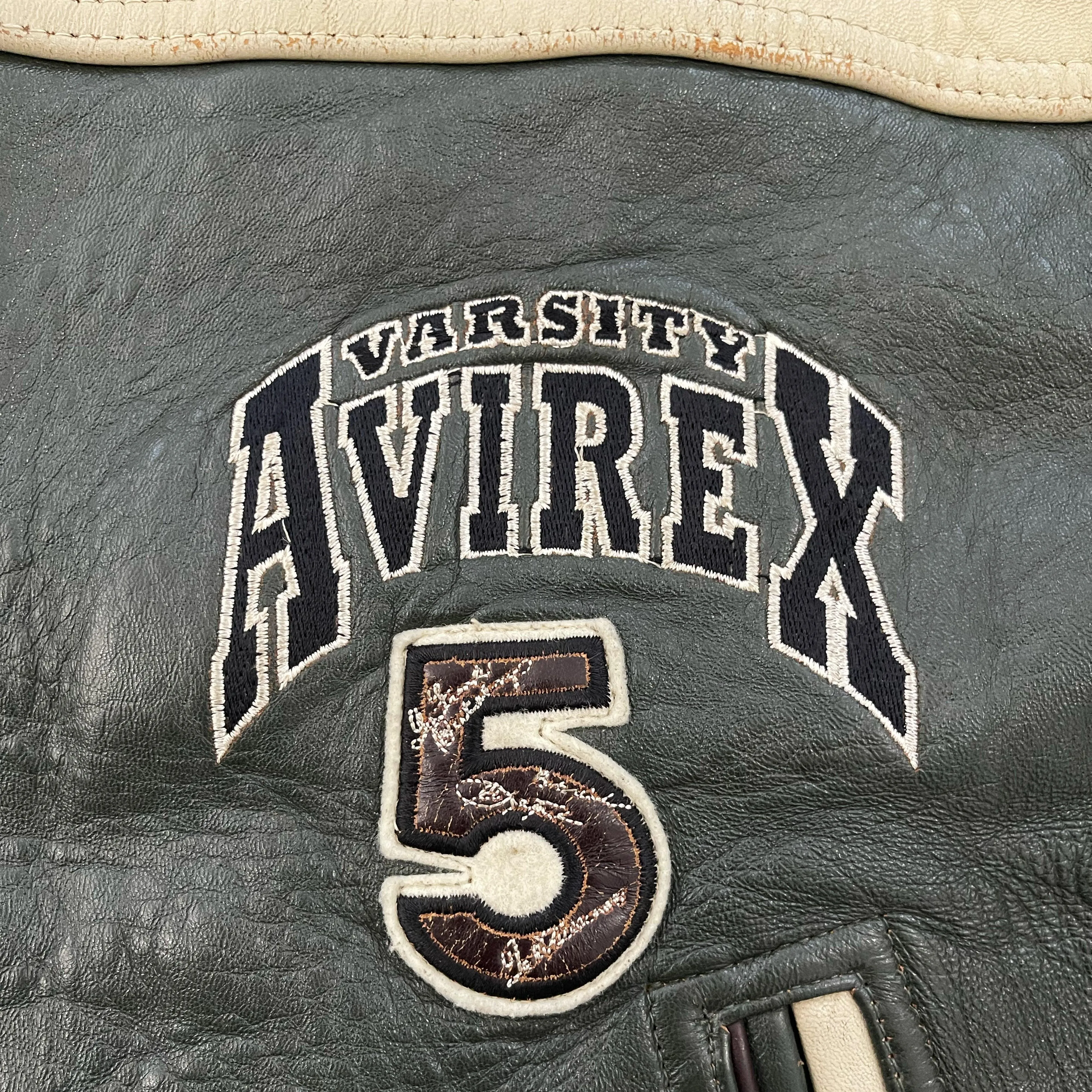 Avirex Leather Varsity Jacket