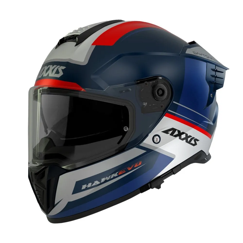 Axxis Hawk Evo Daytona Helmet - Blue