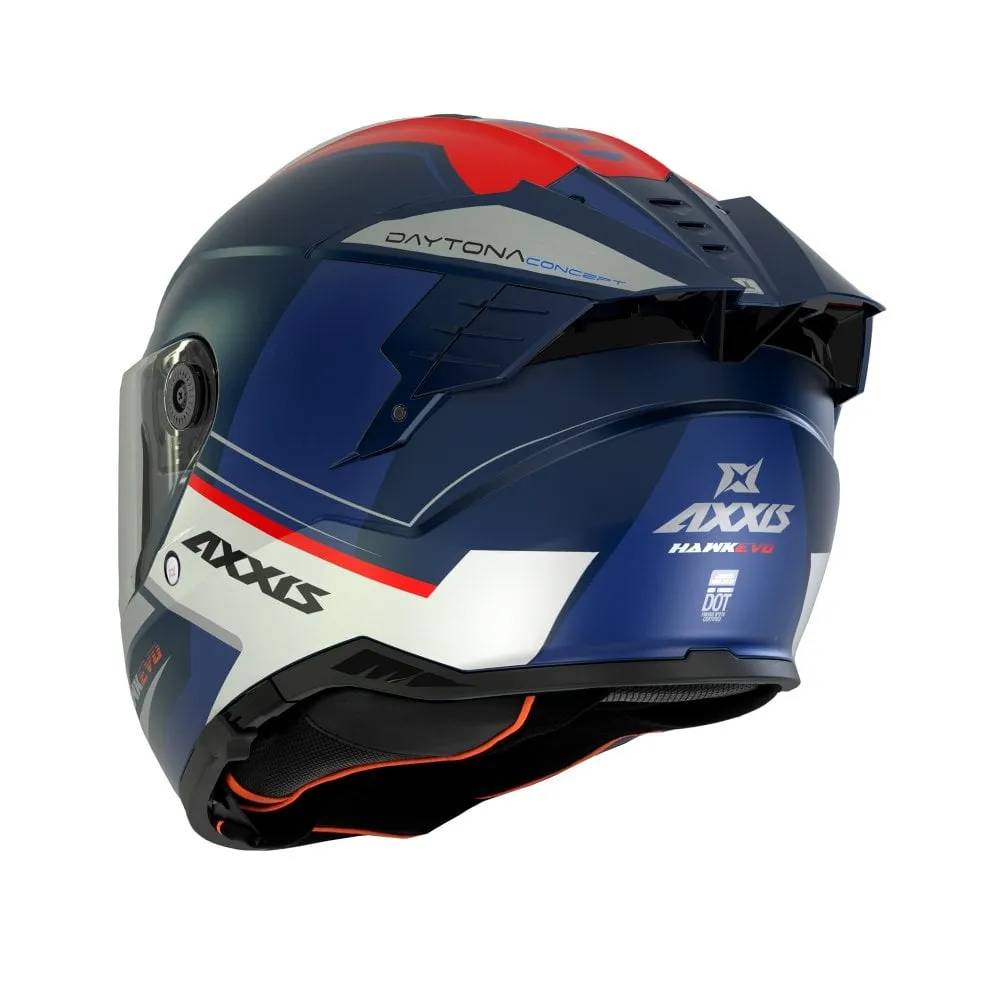 Axxis Hawk Evo Daytona Helmet - Blue