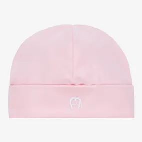 Baby Girls Pink Logo Pima Cotton Hat