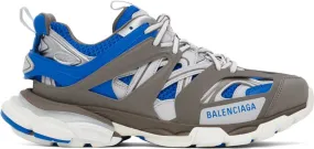 Balenciaga Brown & Blue Track LED Sneakers