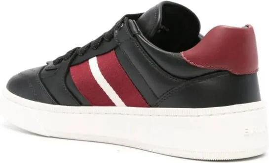 Bally logo-debossed leather sneakers Black