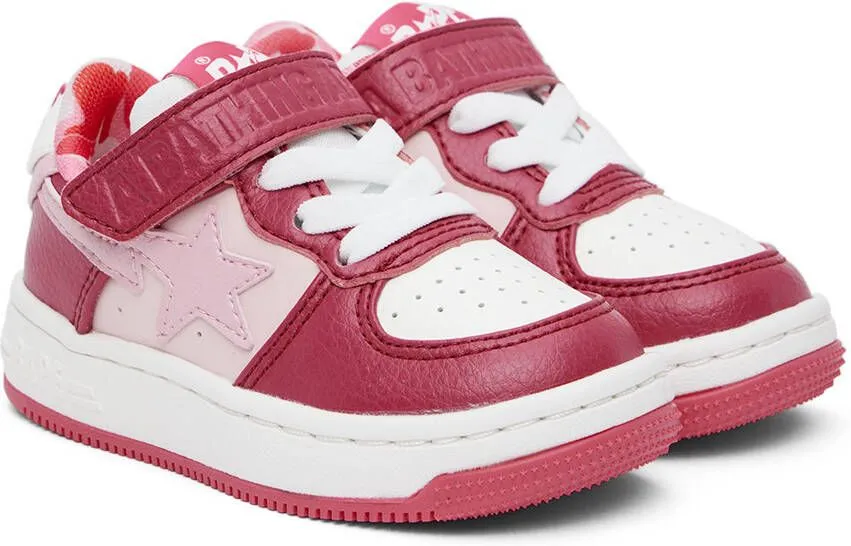 BAPE Baby Pink & White STA Sneakers