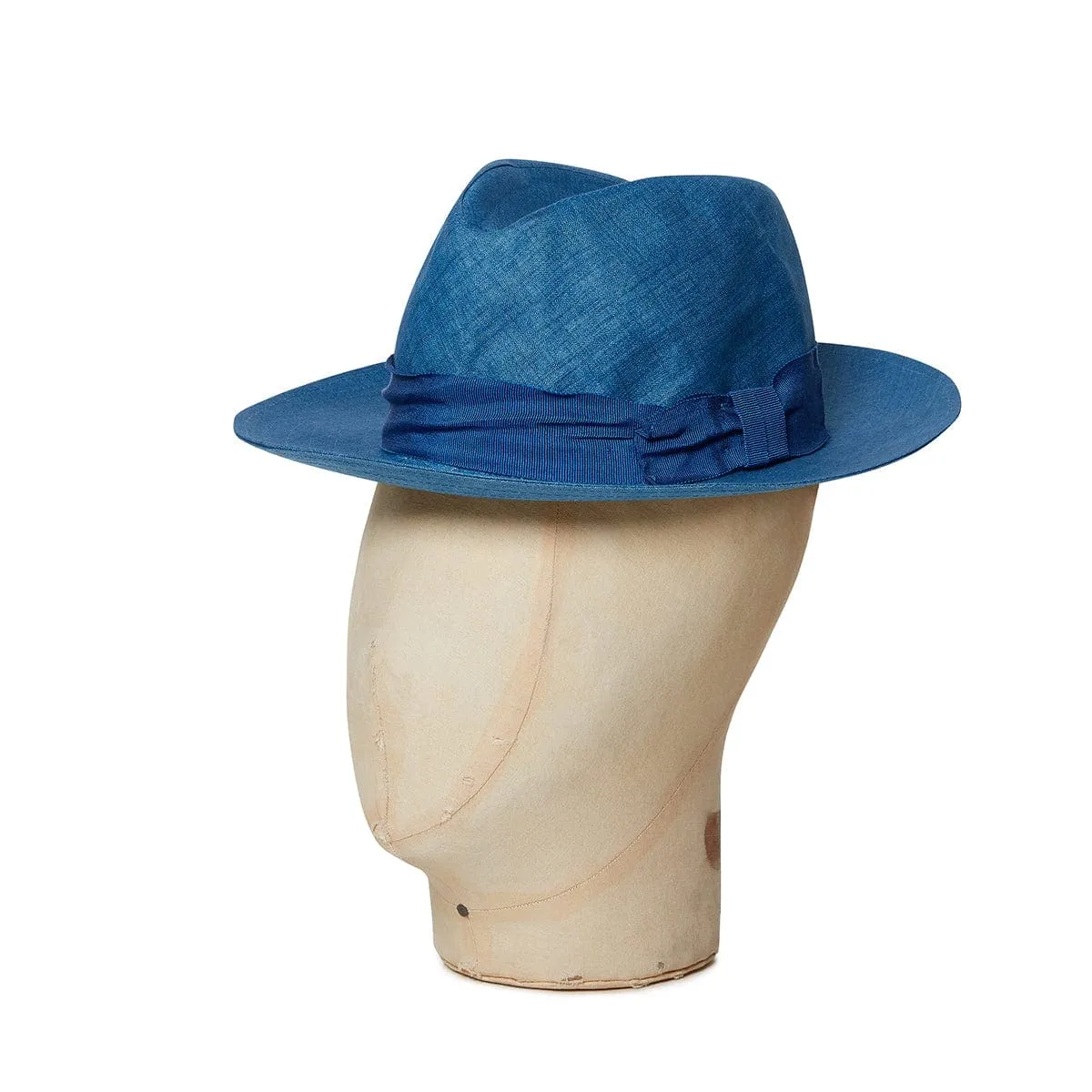 Bates Brand New Blue Travel Trilby Hat