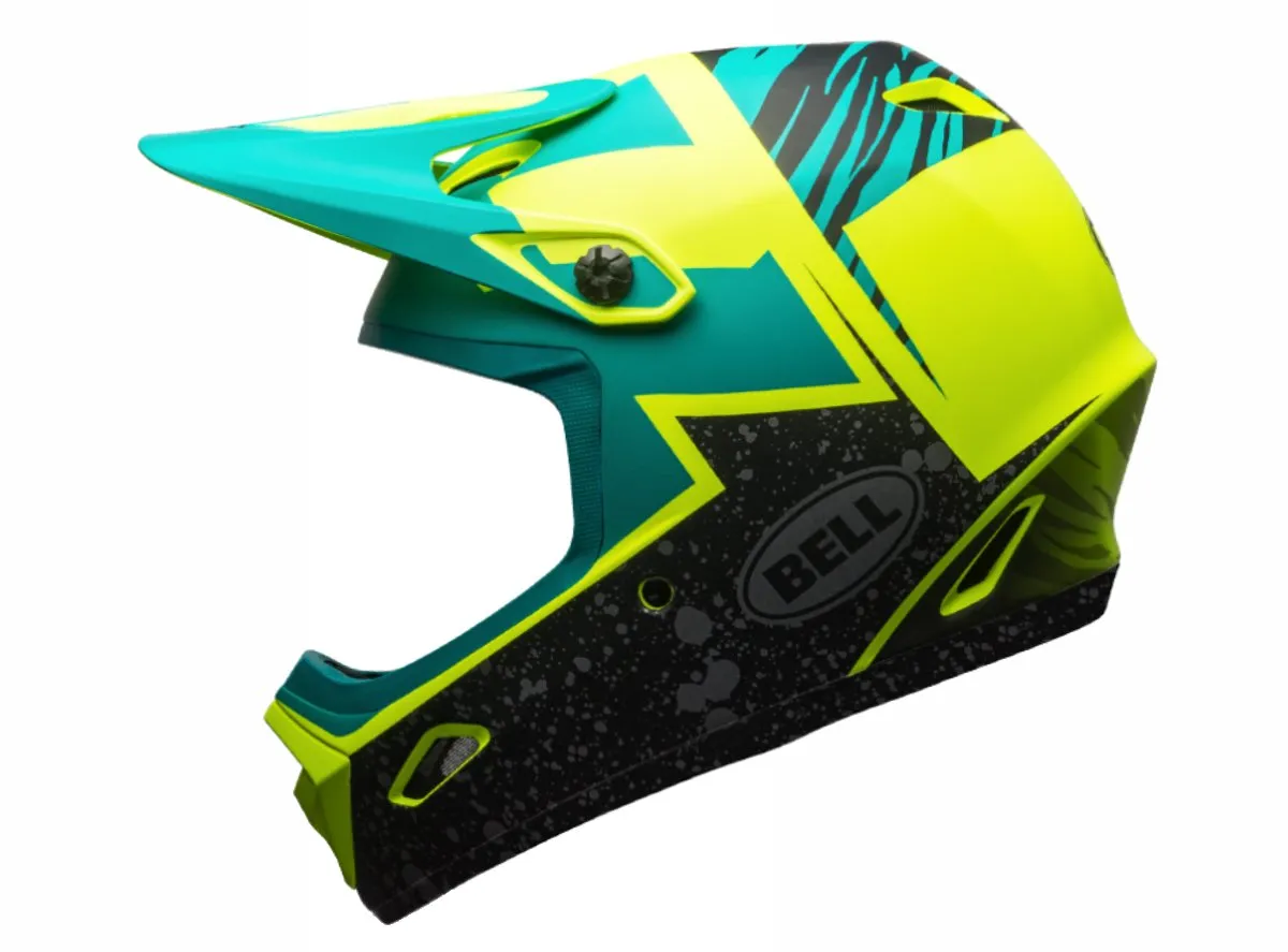 Bell Transfer 9 Full Face Helmet - Matt Retina Sear-Emerald