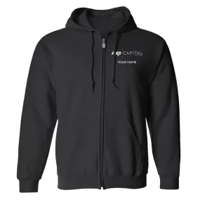 Billions Axe Capital Personalized Fleece Zip-Up Hooded Sweatshirt