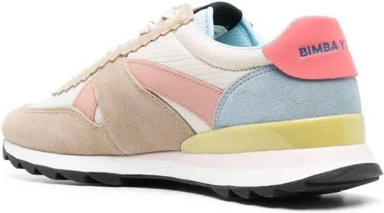 Bimba y Lola colour-block logo-plaque sneakers Neutrals