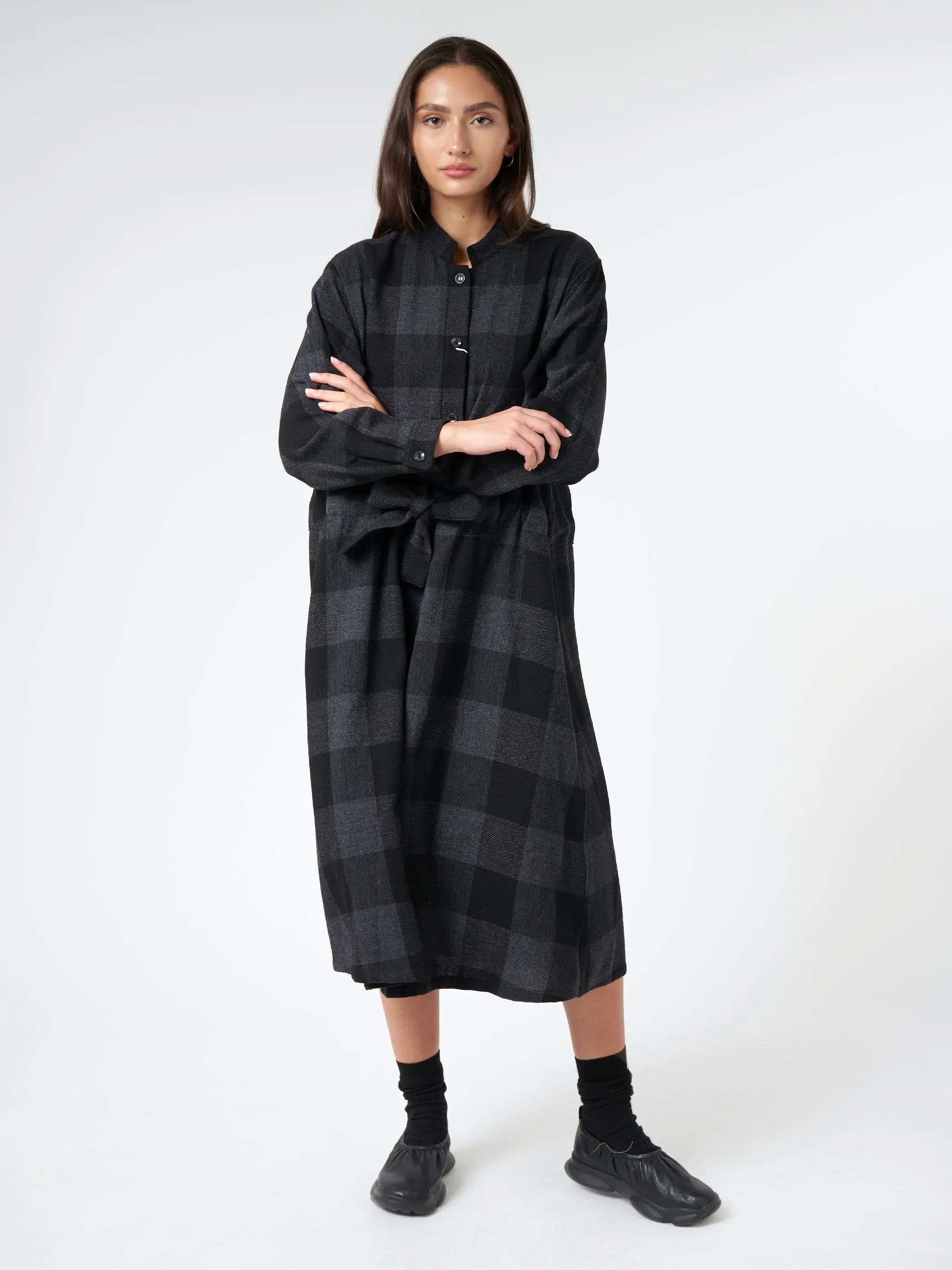 Block Check Dress