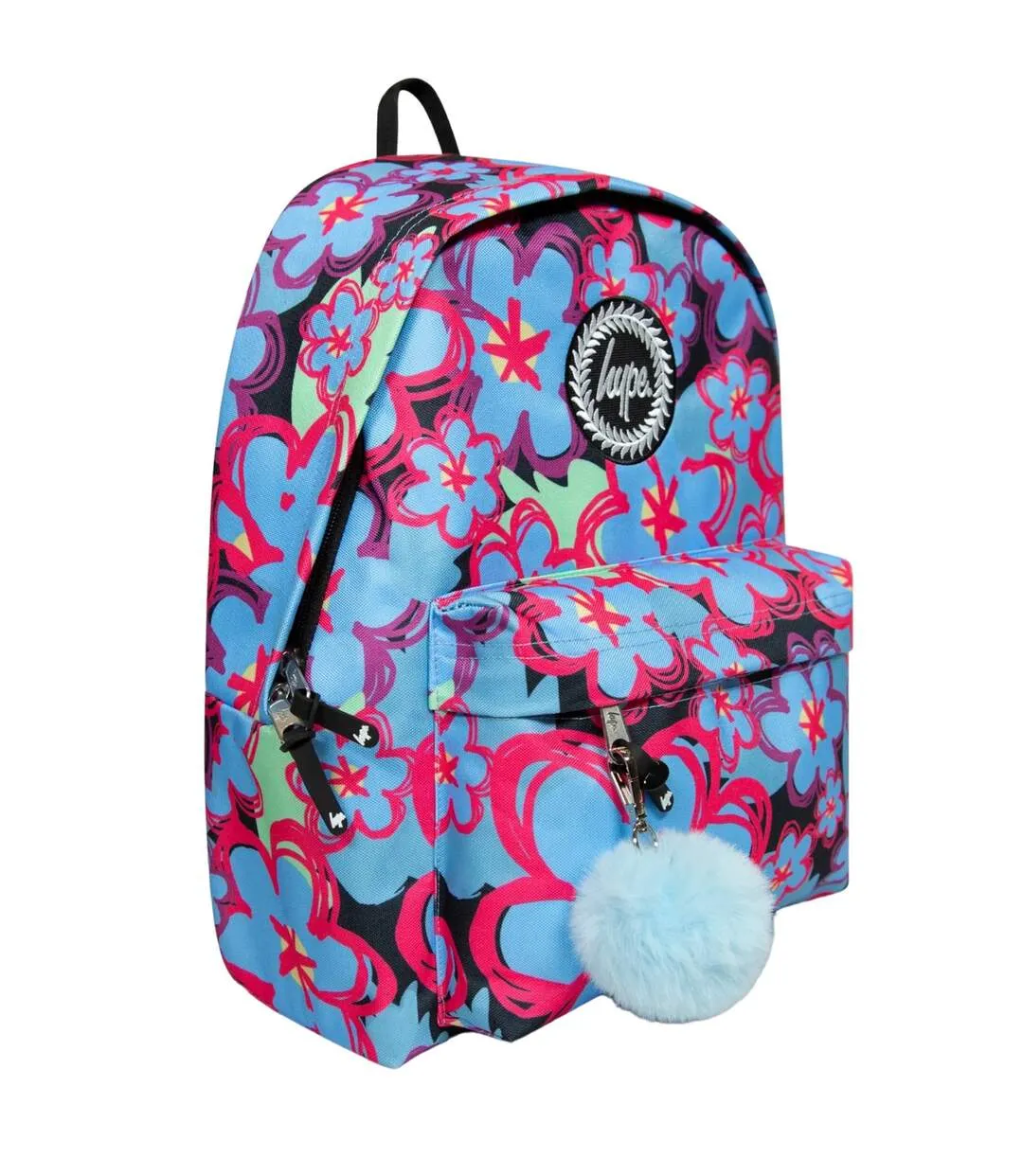 Blue flowers backpack one size blue/black/red Hype