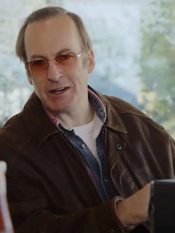 Bob Odenkirk I Think You Should Leave with Tim Robinson Leather Jacket