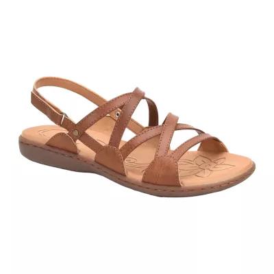 Boc Womens Altheda Criss Cross Strap Flat Sandals